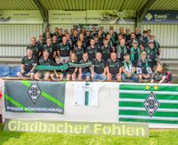 Vereinsfoto Fanclub auf der Trib&uuml;ne des Walter-Steink&uuml;hler Stadions bei Borussia Emsdetten